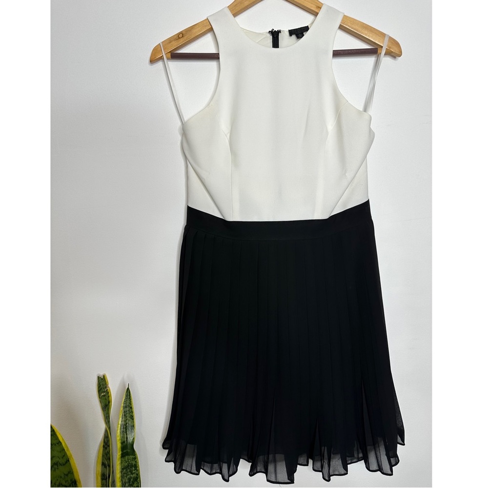 NBD • Black & White Color-block Dress